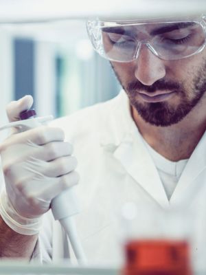 Scientist with a Pippette